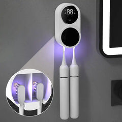 Smart Toothbrush UV Cleaner & Toothbrush Holder, 15 Days Battery Life, Toothbrush Holder for Bathrooms